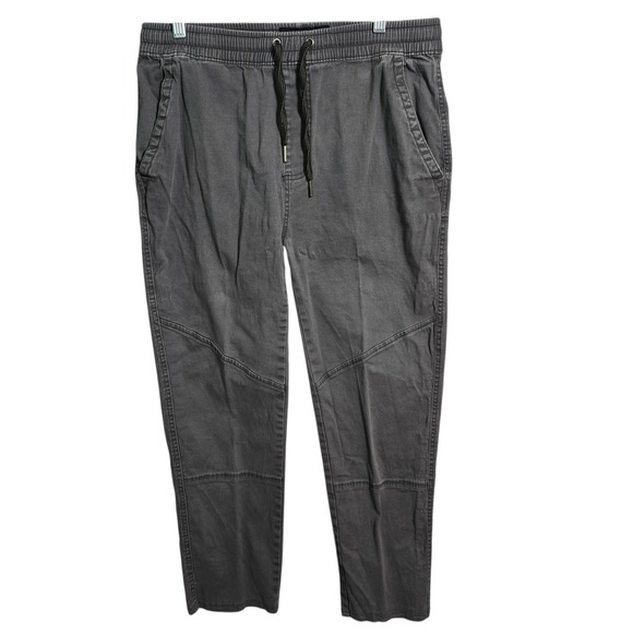 Iron Co Mens Jogger Pants Elastic Waist Drawstring Cargo Style Gray Size M 32 34 - Picture 4 of 12